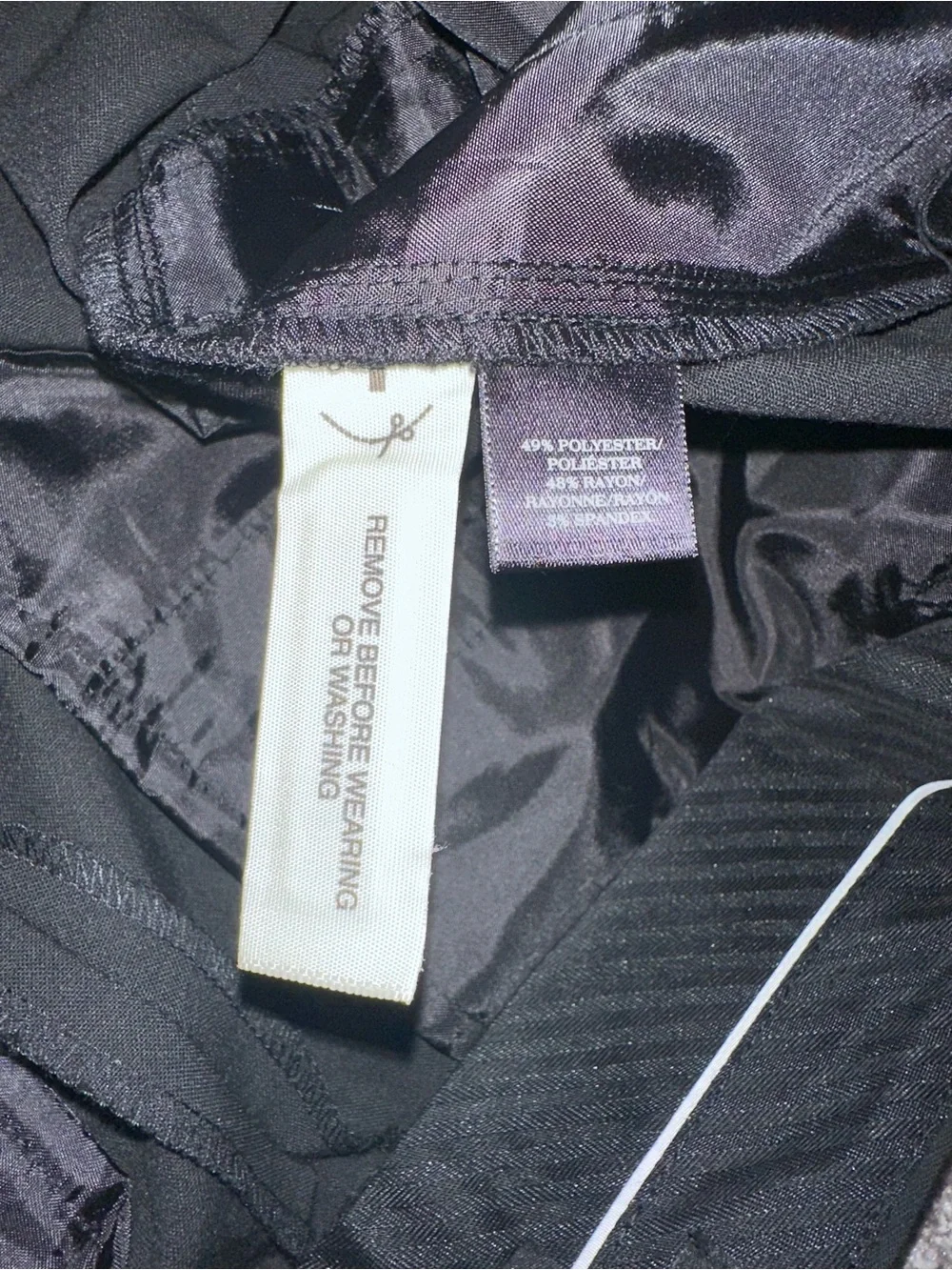 Ann Taylor Black Straight-Leg Dress Trousers NWOT Sz 10